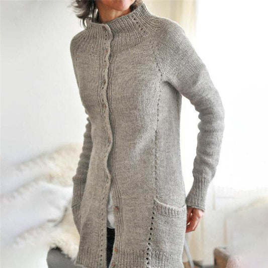 Cardigan Sweater Double Pocket Knit Sweater Women - Emprize360