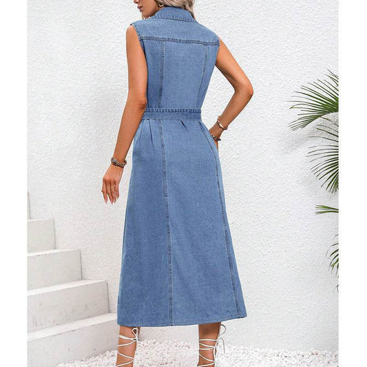 Women's Clothing Retro Waist-controlled Slimming Denim Dress - Emprize360