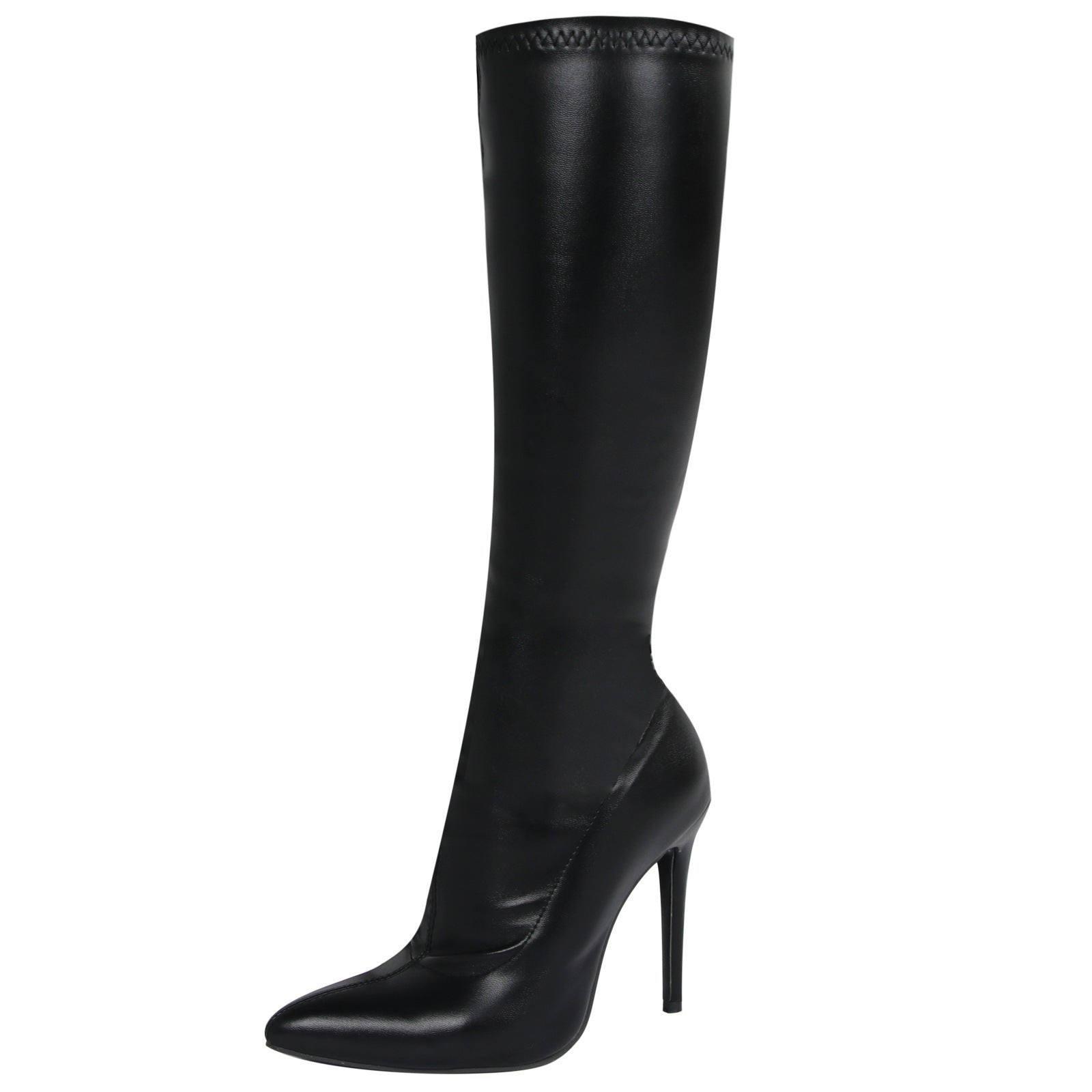 Women’s Fashion Suede Mid-Calf Stiletto Boots