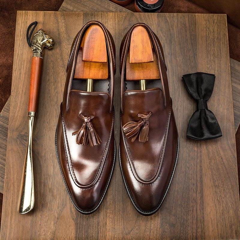 Business Casual Tassel Leather Shoes Men - Emprize360