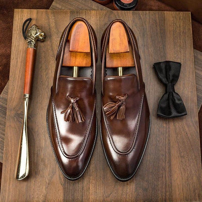Business Casual Tassel Leather Shoes Men - Emprize360
