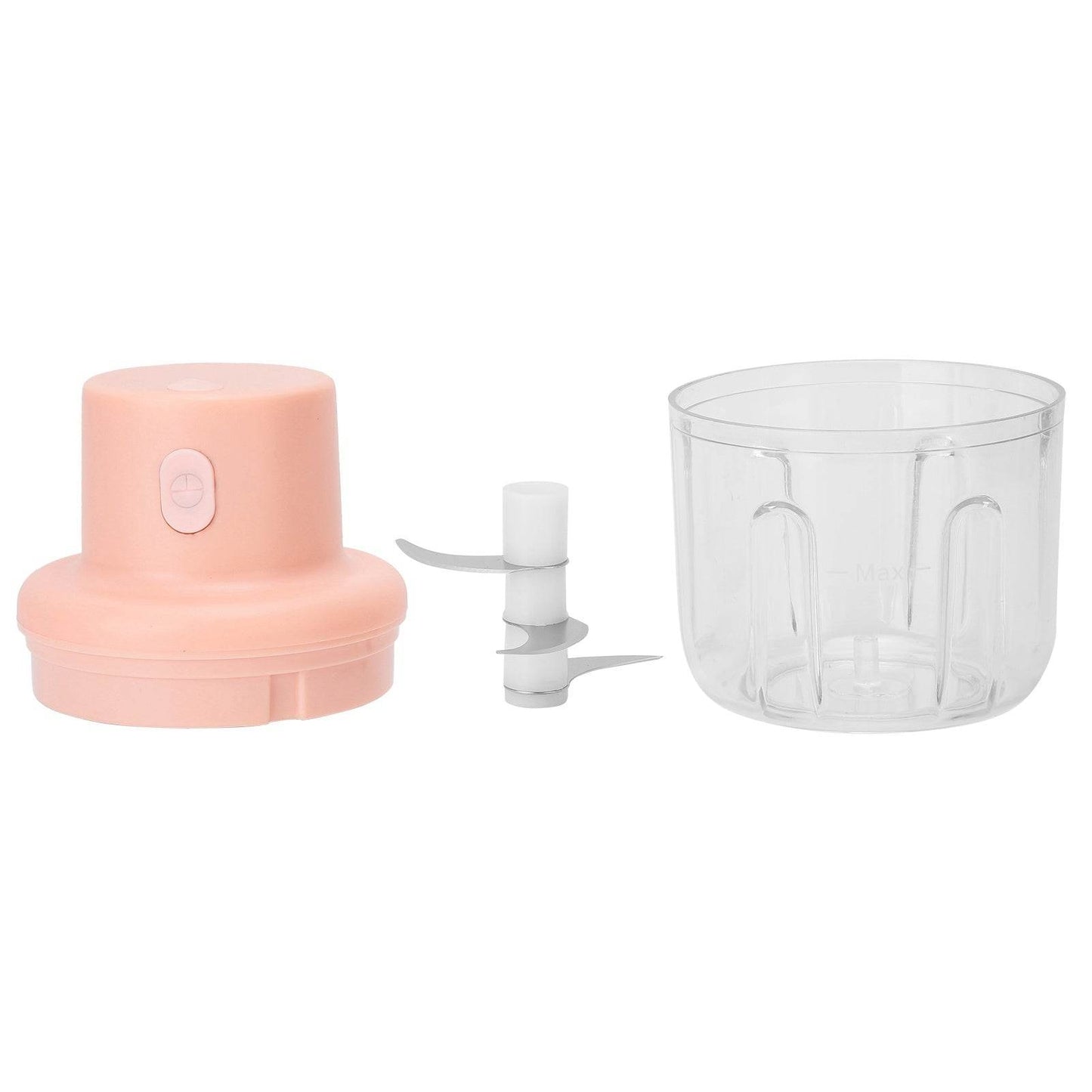 250ml Pink Electric Meat Grinder & Food Chopper – Mini USB Charging Kitchen Shredder - Emprize360