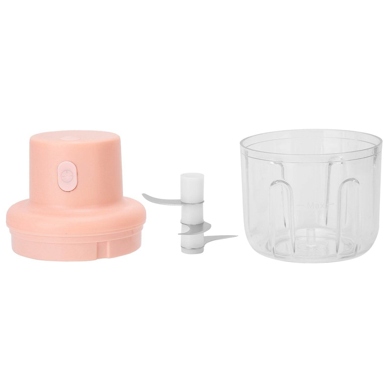 250ml Pink Electric Meat Grinder & Food Chopper – Mini USB Charging Kitchen Shredder - Emprize360