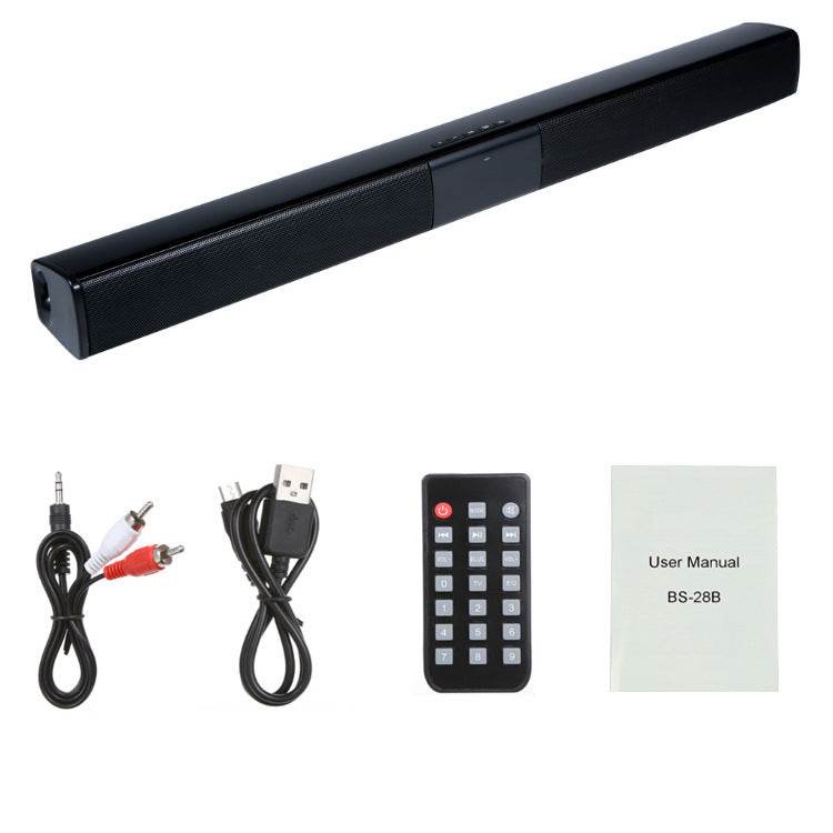 20W TV Speaker Wireless Bluetooth Speaker Portable Column Bass Soundbar Subwoofer with FM Radio for Computer TV Sound System Box - Emprize360