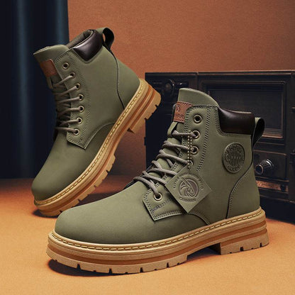 Mens Casual Biker High Top Martin Boots - Emprize360