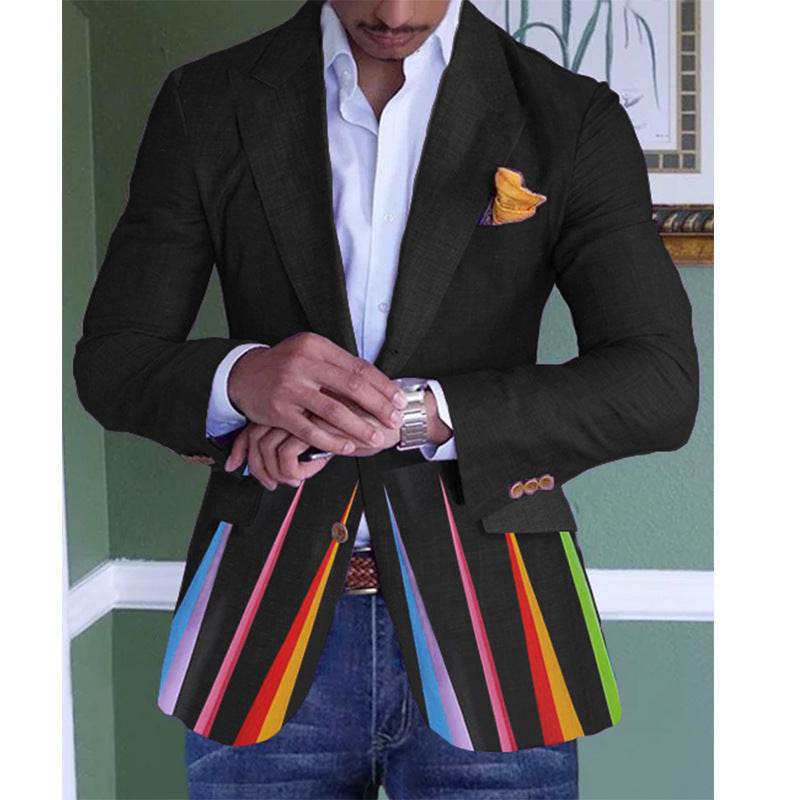 Men's Single Row Two Button Plaid Blazer - Emprize360