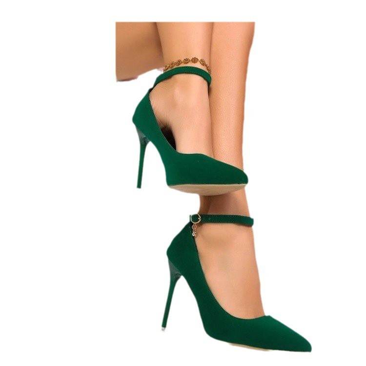 Women's Pointed Toe Buckle High Heels – Stylish and Versatile - Emprize360