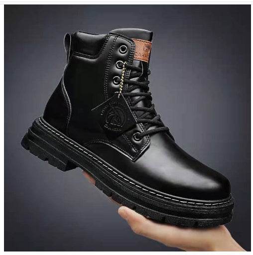 Mens Casual Biker High Top Martin Boots - Emprize360