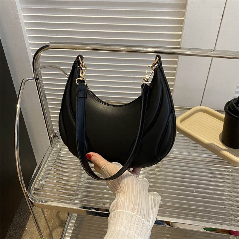 Elegant PU Leather Shoulder Bag – Modern Horizontal Square Design with Zippered Storage & Urban Style - Emprize360