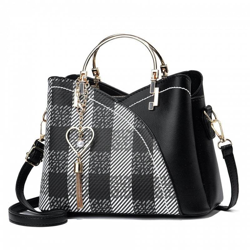 Stylish Women's Contrast Color Handbag – Fashionable Large Capacity for All Your Essentials - Emprize360