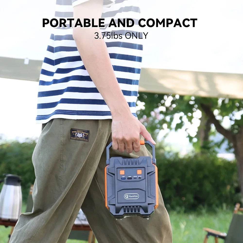 Flashfish 200W Portable Power Station 172Wh 230V Solar Generator 110V 48000mAh Power Supply Emergency Energy For Outdoor Camping - Emprize360