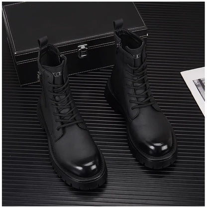 Men's High Top Outdoor Boots | Thick Sole | Breathable Mesh