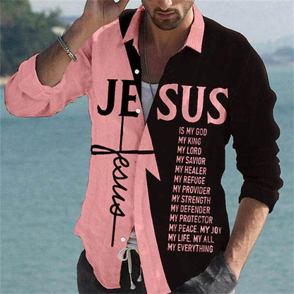 Trendy Long-Sleeve Button-Down Shirt – Casual Streetwear for a Stylish Look - Emprize360