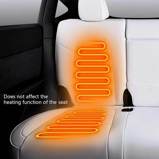 Custom Tesla Model Y Seat Covers – White, Black & Red All-Weather Protection for 2020-2023 - Emprize360