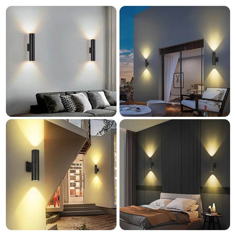 LED Wall Sconce Light with E27 Replaceable Bulb – Waterproof Outdoor & Indoor Wall Lamp for Bedroom, Balcony, Garden, and Stair Lighting - Emprize360