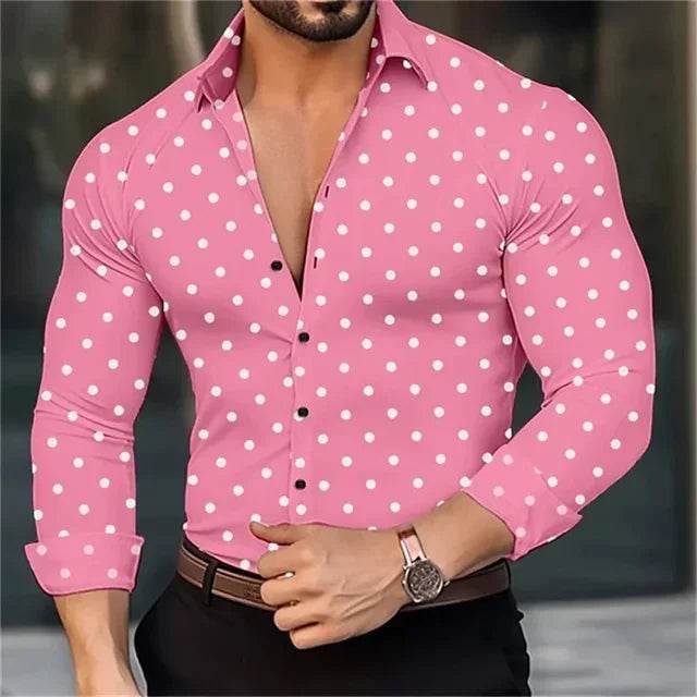 Trendy Long-Sleeve Button-Down Shirt – Casual Streetwear for a Stylish Look - Emprize360