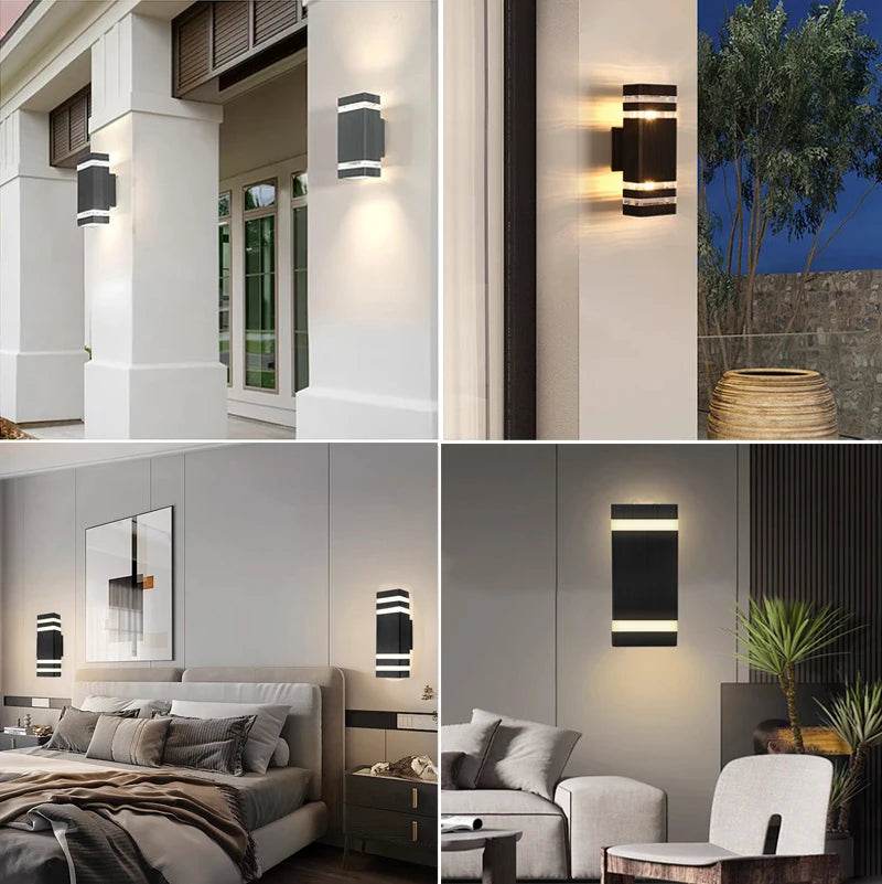 LED Wall Sconce Light with E27 Replaceable Bulb – Waterproof Outdoor & Indoor Wall Lamp for Bedroom, Balcony, Garden, and Stair Lighting - Emprize360