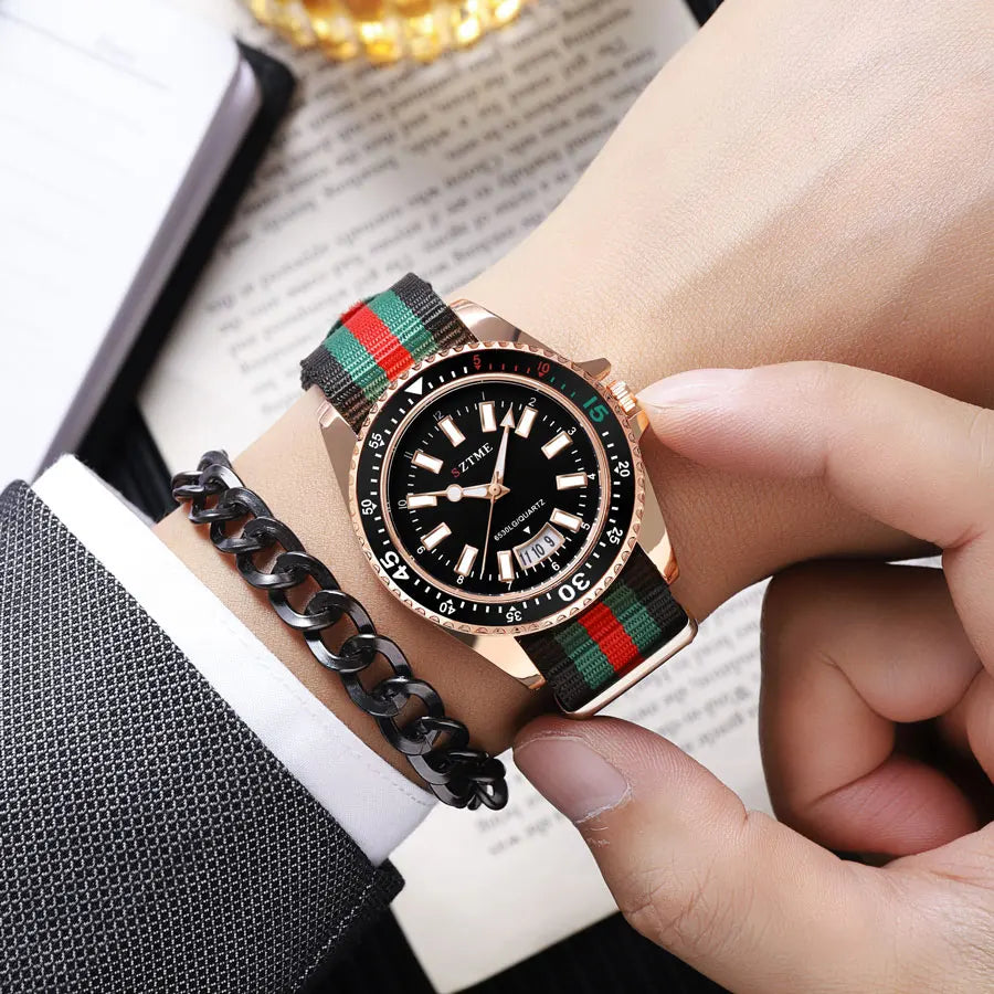 Classic Nylon Strap Quartz Watch