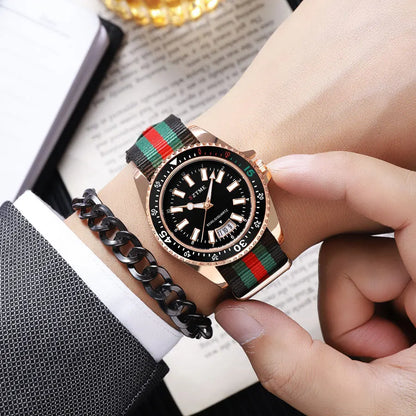 Classic Nylon Strap Quartz Watch