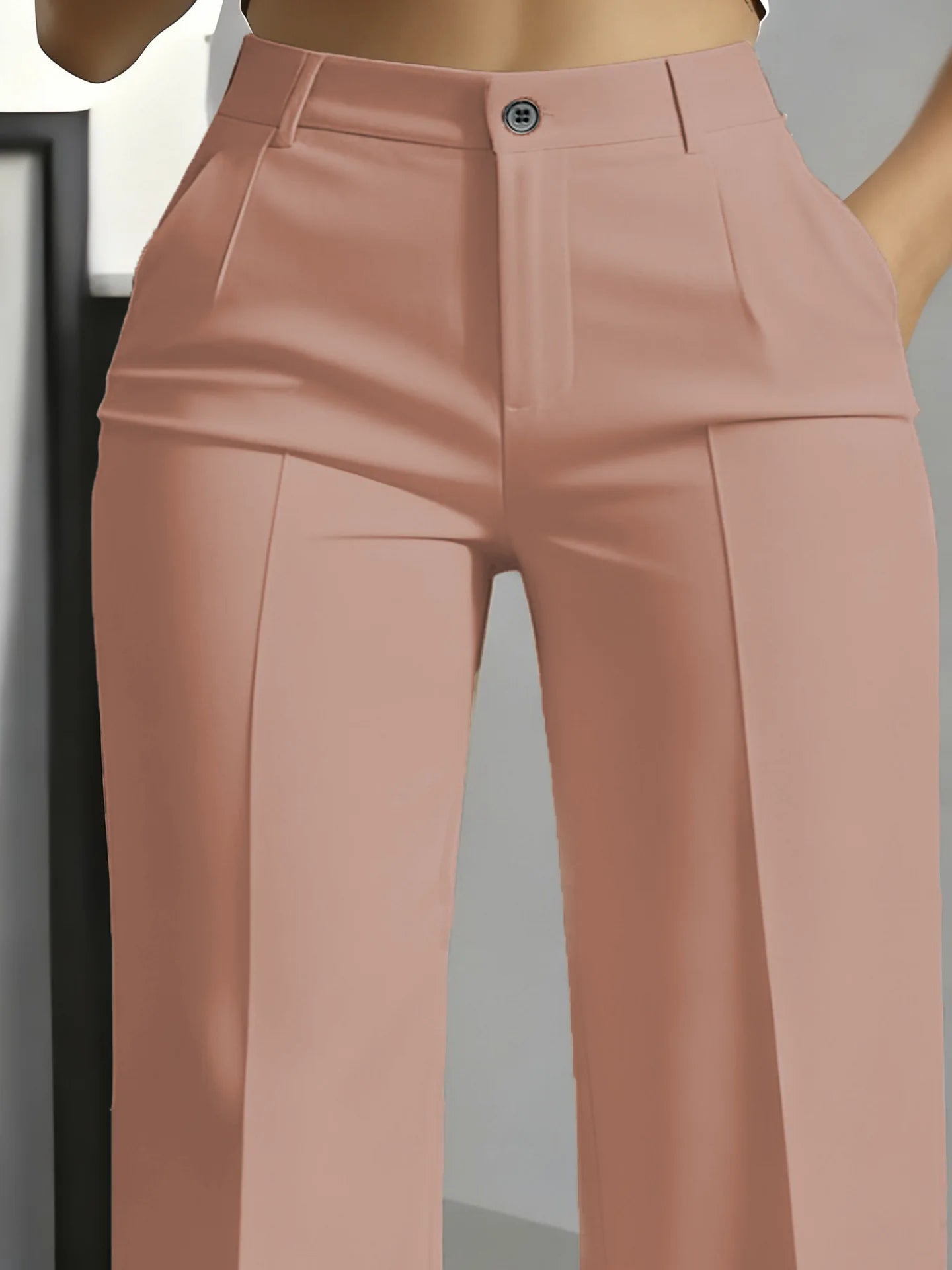 Minimalist High-Waisted Suit Trousers 2025