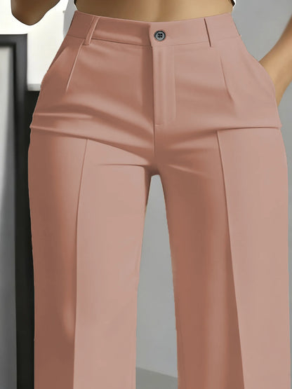 Minimalist High-Waisted Suit Trousers 2025