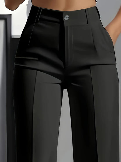Minimalist High-Waisted Suit Trousers 2025