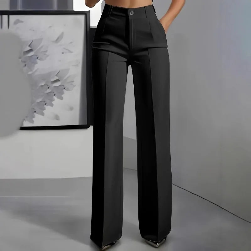 Minimalist High-Waisted Suit Trousers 2025