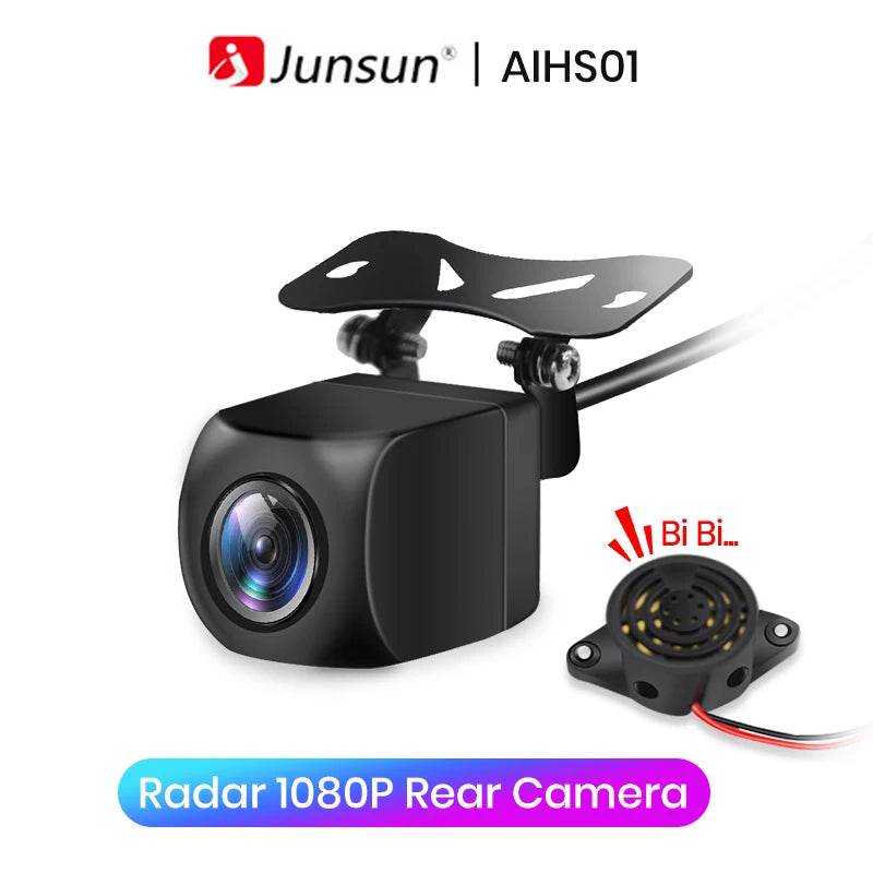 Junsun AHD 1080P Waterproof Rearview Camera with 145° Wide-Angle & Radar Alarm - Emprize360