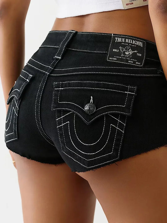 True Religion High Waisted Denim Short for Women