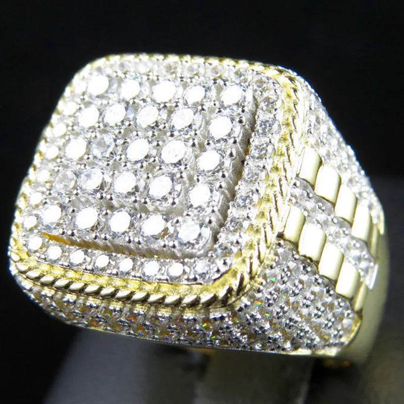 14K Gold Men's Ring with 2 Carat Natural Diamond - Emprize360