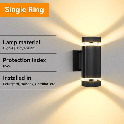 E27 Up-Down LED Outdoor Wall Sconce – IP65 Waterproof Porch & Front Door Lighting - Emprize360