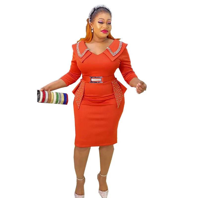Fashion Beaded Wrap Dress for Women - Emprize360