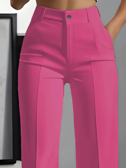Minimalist High-Waisted Suit Trousers 2025