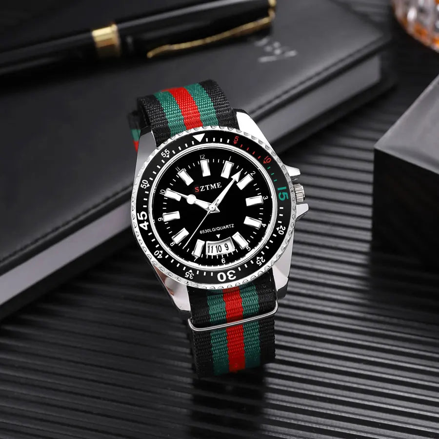 Classic Nylon Strap Quartz Watch