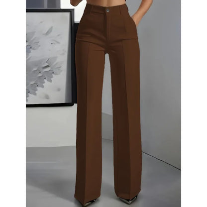 Minimalist High-Waisted Suit Trousers 2025