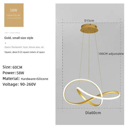 Modern Nordic LED Dining Room Pendant Lights – Ceiling Chandelier for Dining Table, Living Room, Bar Counter, Indoor Hanging Lamp - Emprize360