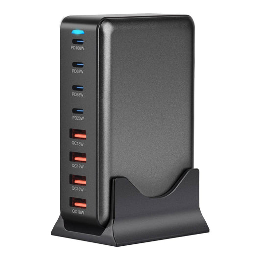"320W GaN 8-Port USB-C PD Fast Charger for iPhone 15/14, Samsung" - EMPRIZE 360