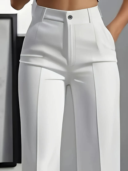 Minimalist High-Waisted Suit Trousers 2025