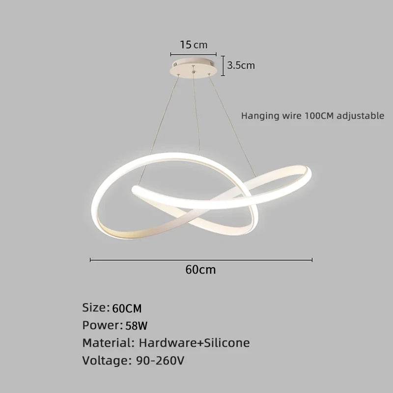 Modern Nordic LED Dining Room Pendant Lights – Ceiling Chandelier for Dining Table, Living Room, Bar Counter, Indoor Hanging Lamp - Emprize360