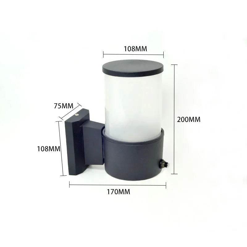 Smart Light Control Sensor Outdoor Wall Lamp – Waterproof E27 & GU10 Garden Lighting with Glass Design - Emprize360
