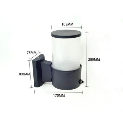 Smart Light Control Sensor Outdoor Wall Lamp – Waterproof E27 & GU10 Garden Lighting with Glass Design - Emprize360