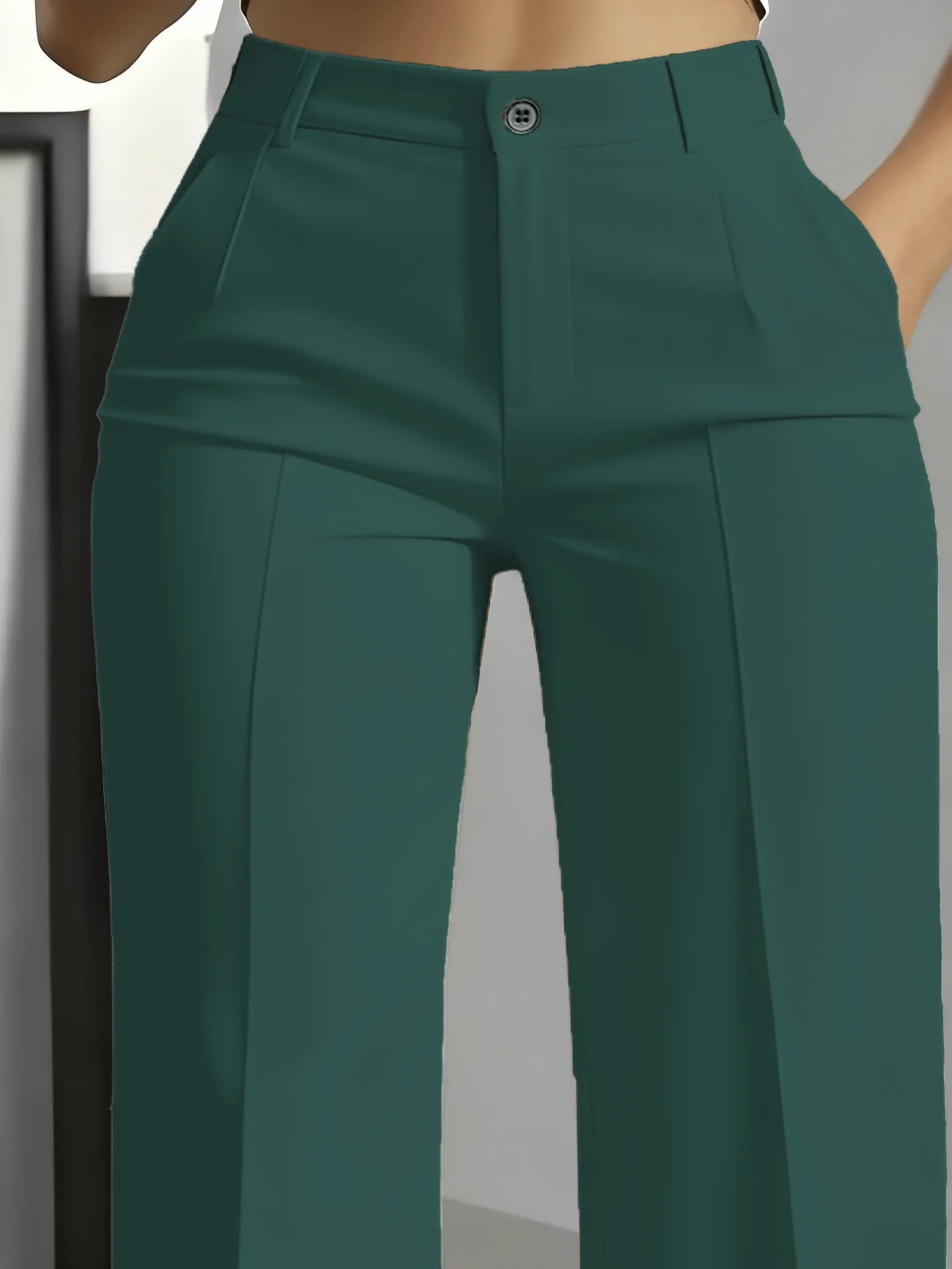 Minimalist High-Waisted Suit Trousers 2025