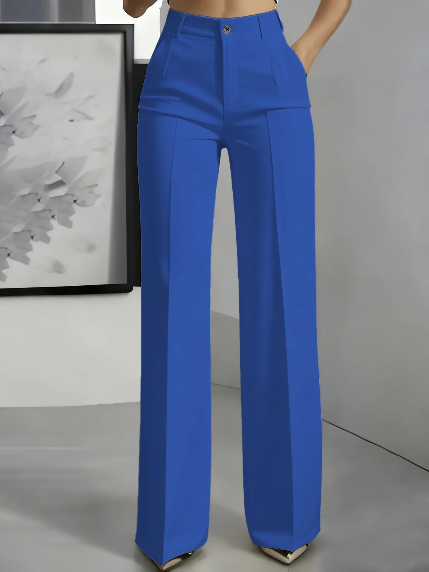 Minimalist High-Waisted Suit Trousers 2025