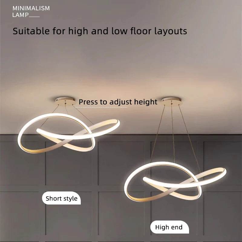 Modern Nordic LED Dining Room Pendant Lights – Ceiling Chandelier for Dining Table, Living Room, Bar Counter, Indoor Hanging Lamp - Emprize360