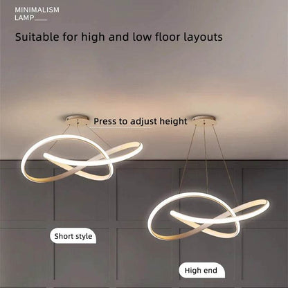 Modern Nordic LED Dining Room Pendant Lights – Ceiling Chandelier for Dining Table, Living Room, Bar Counter, Indoor Hanging Lamp - Emprize360