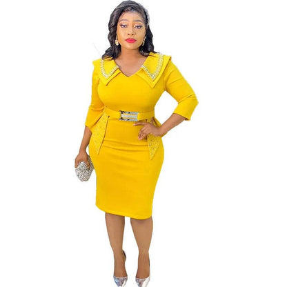 Fashion Beaded Wrap Dress for Women - Emprize360