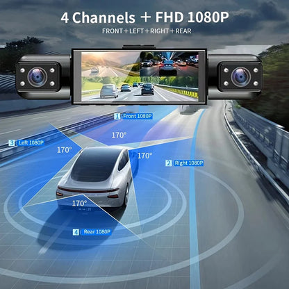 4-Way HD Driving Recorder with WiFi