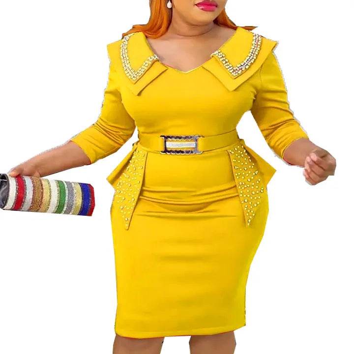 Fashion Beaded Wrap Dress for Women - Emprize360