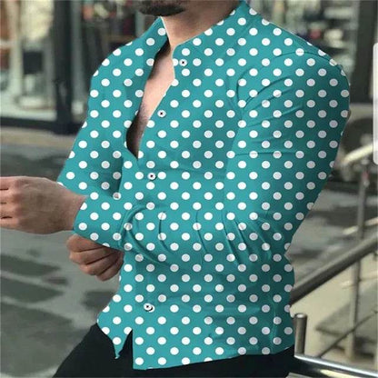 Trendy Long-Sleeve Button-Down Shirt – Casual Streetwear for a Stylish Look - Emprize360