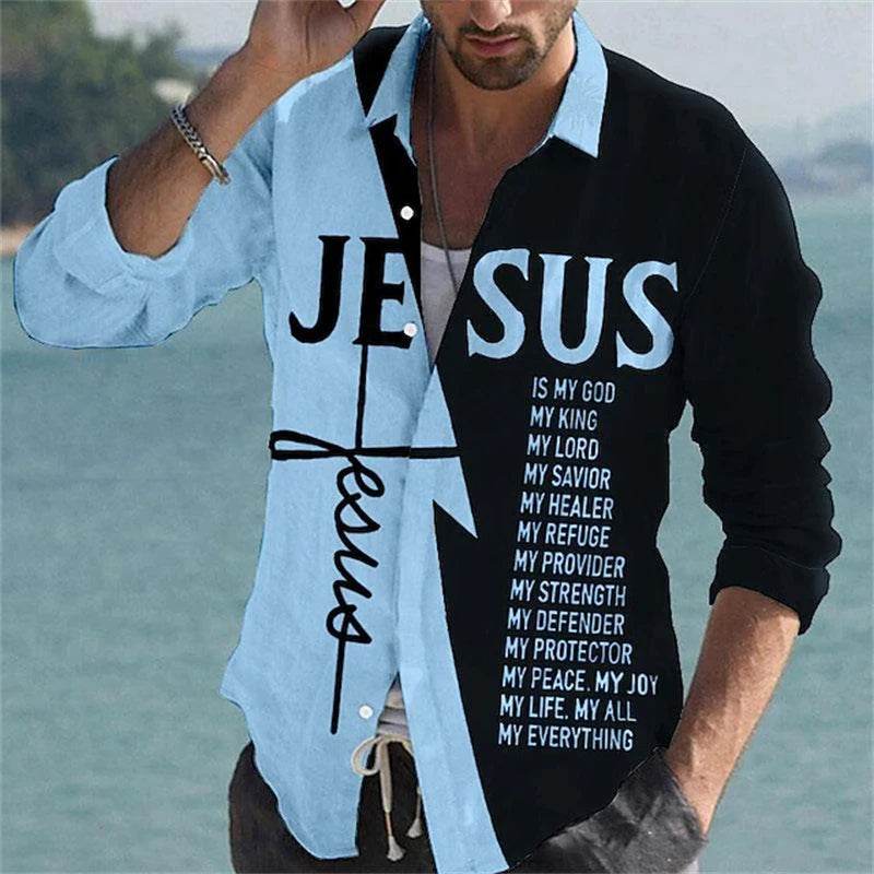 Trendy Long-Sleeve Button-Down Shirt – Casual Streetwear for a Stylish Lookirt Temperament Men's Partywear - Emprize360